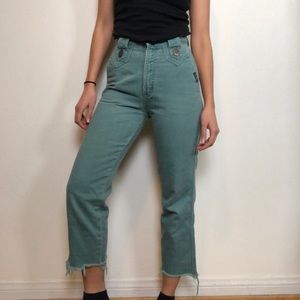 Vintage cropped turquoise Rockie’s